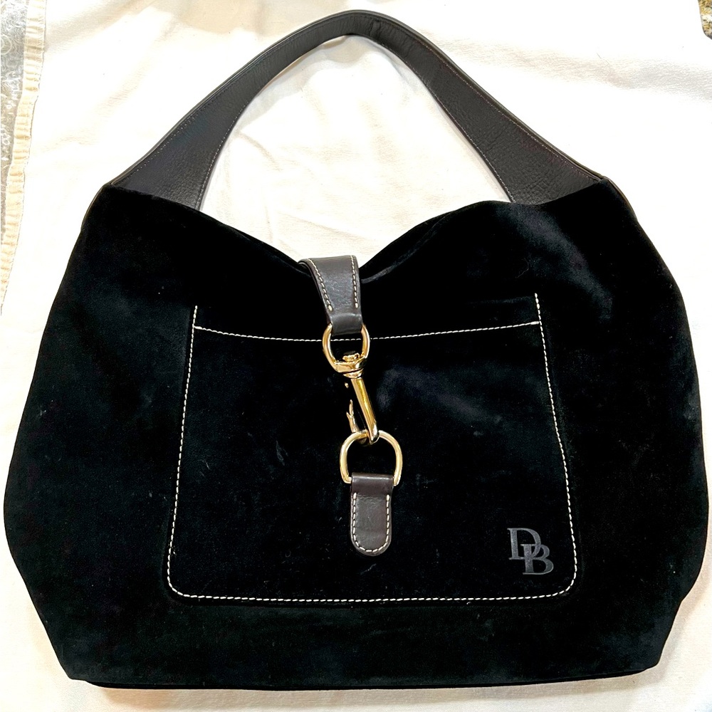 Dooney & Bourke black Suede Hobo